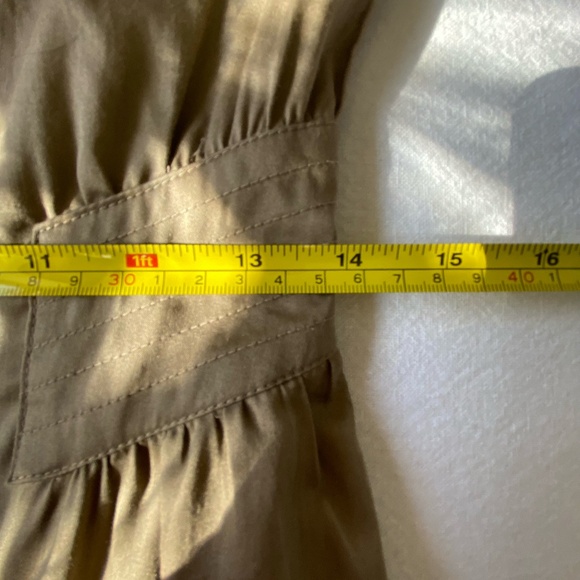 M by Madonna x H&M Brown Button Up Lightweight Summer Casual Midi Dress-Sz-6 - Picture 14 of 16